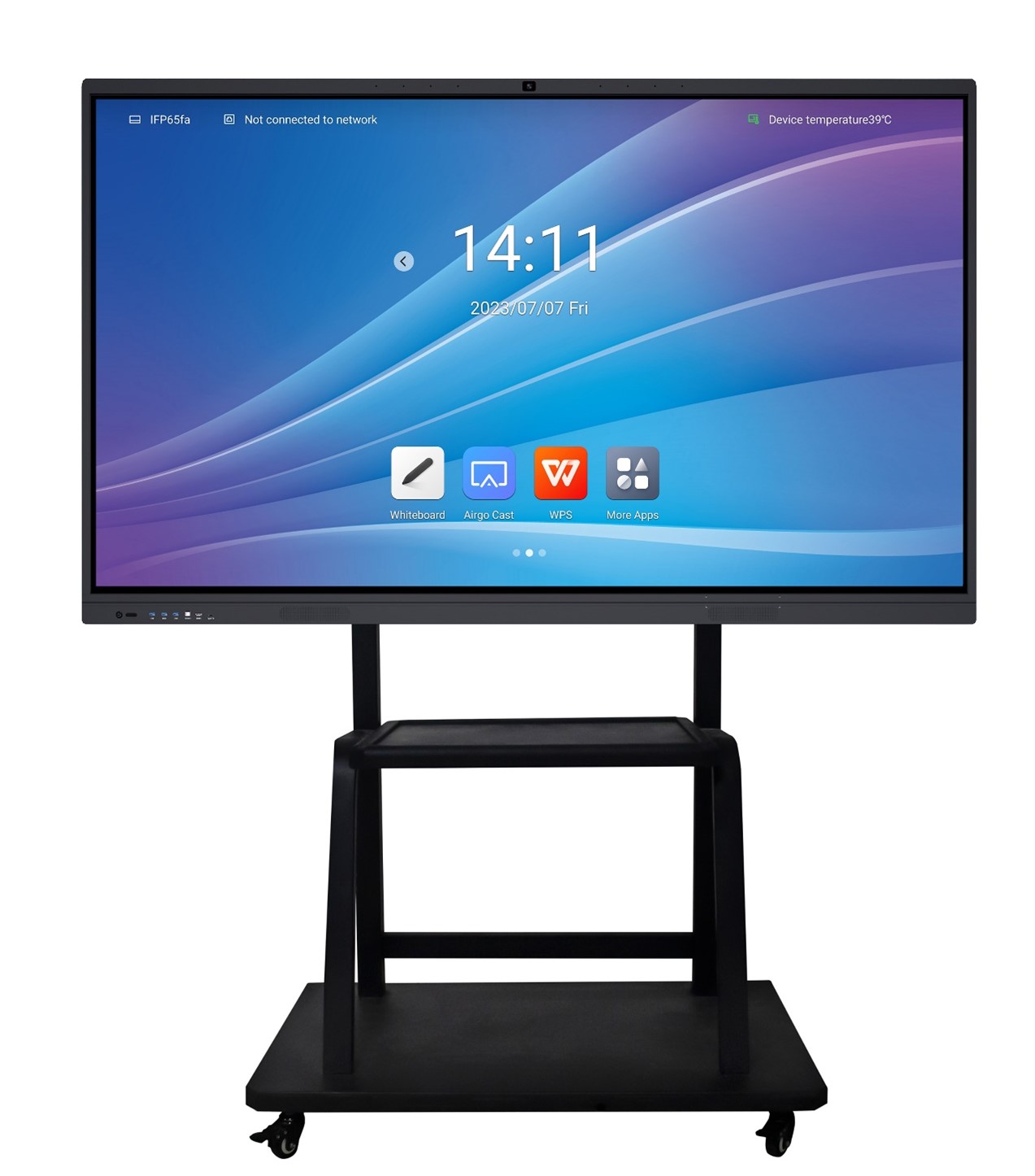 LED-skärm vid skidbacke eller utomhusscen i vintermiljö