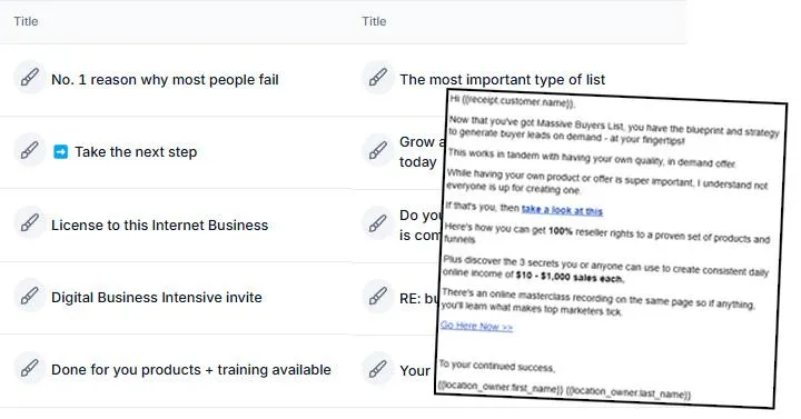 6. Email Series