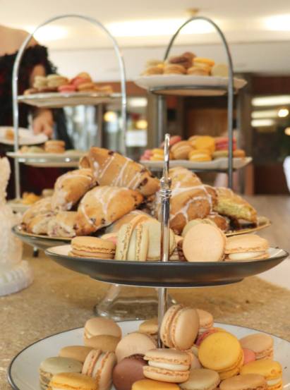 blue and white light fixture