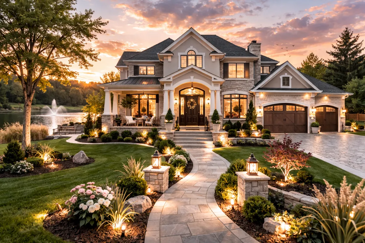 four men looking to the paper on table