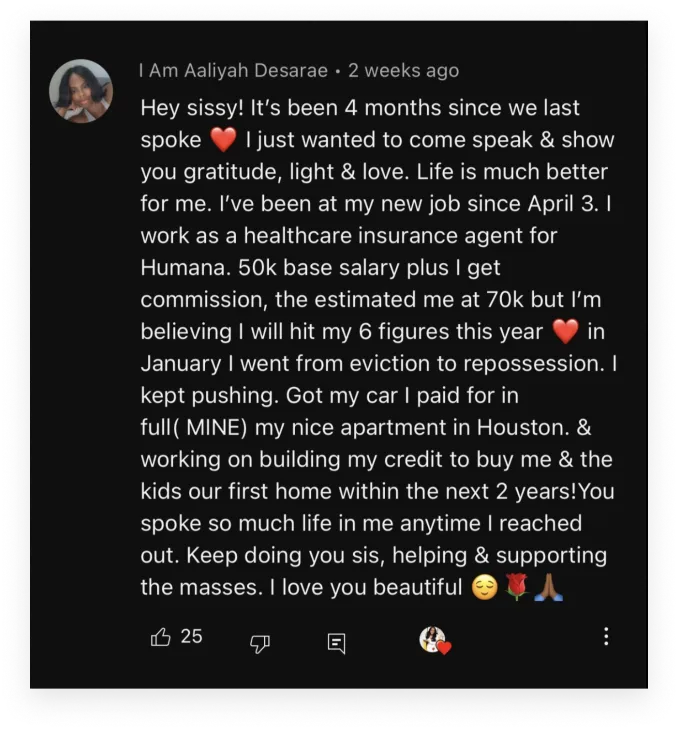 paybump testimonial - Deja got hired