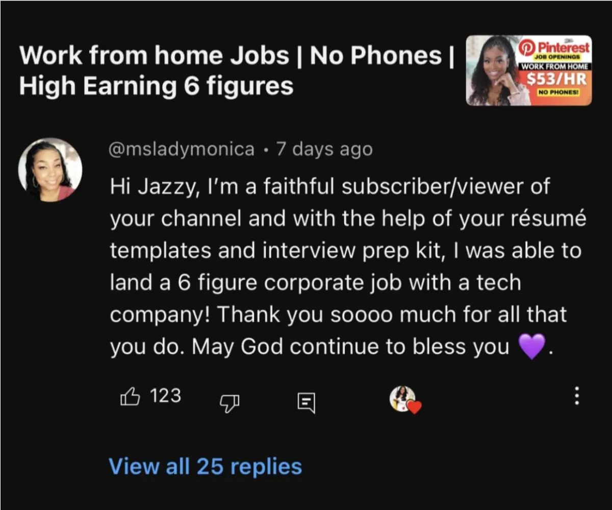 paybump testimonial - Deja got hired