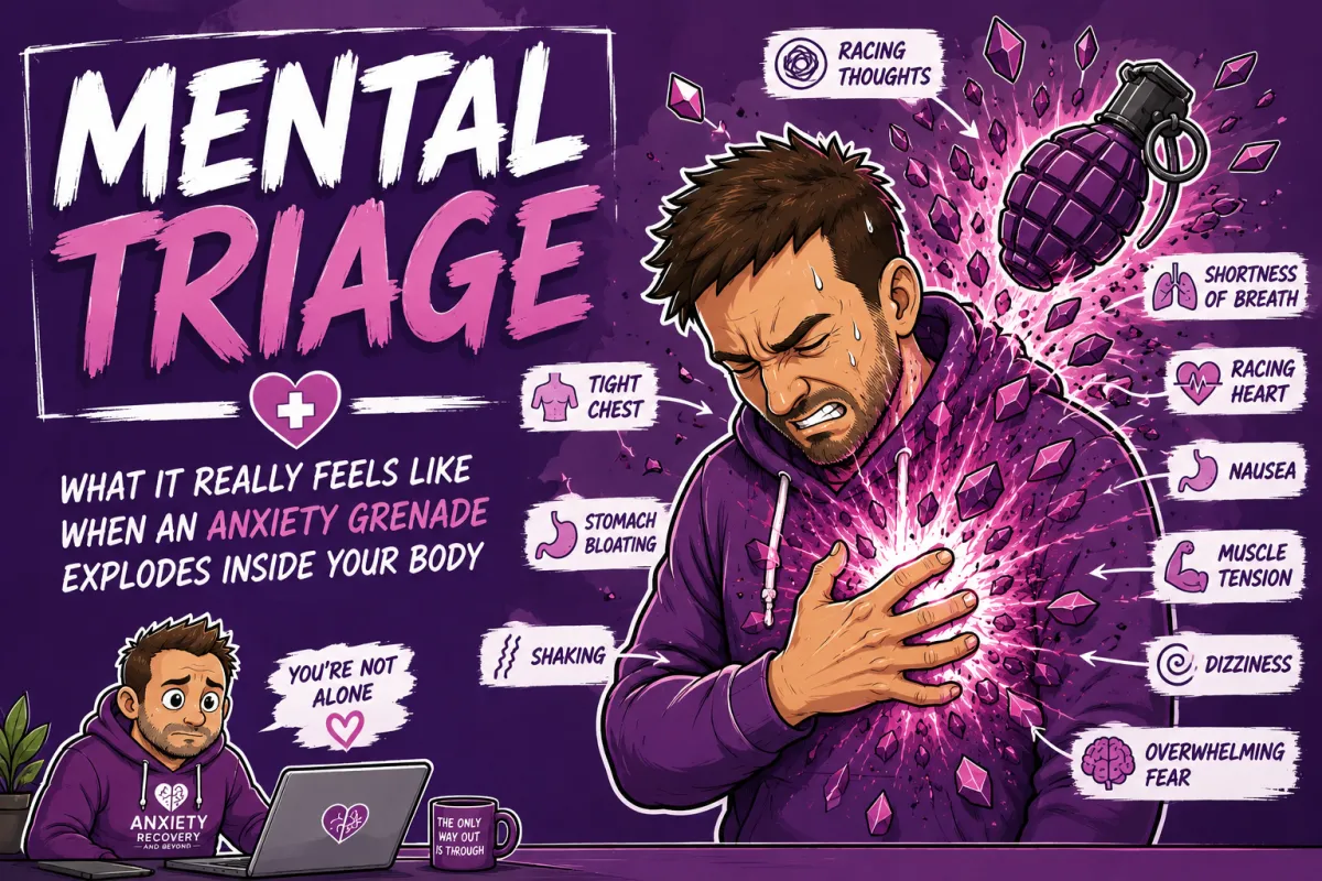 Mental Triage What It Really Feels Like When an Anxiety Grenade Explodes Inside Your Body