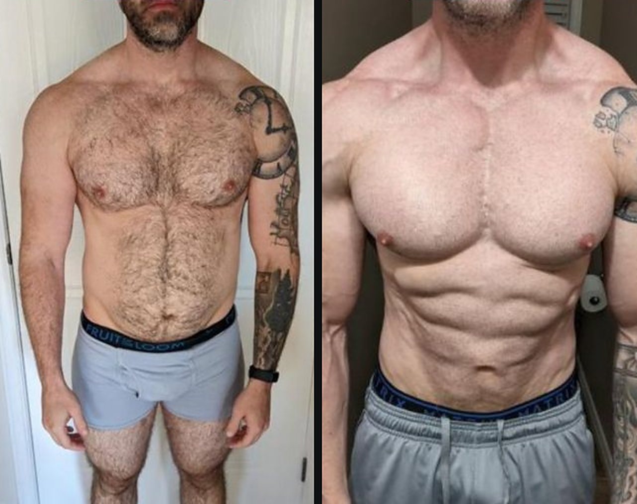 Dan Garner before and after coaching with Bryan Krahn