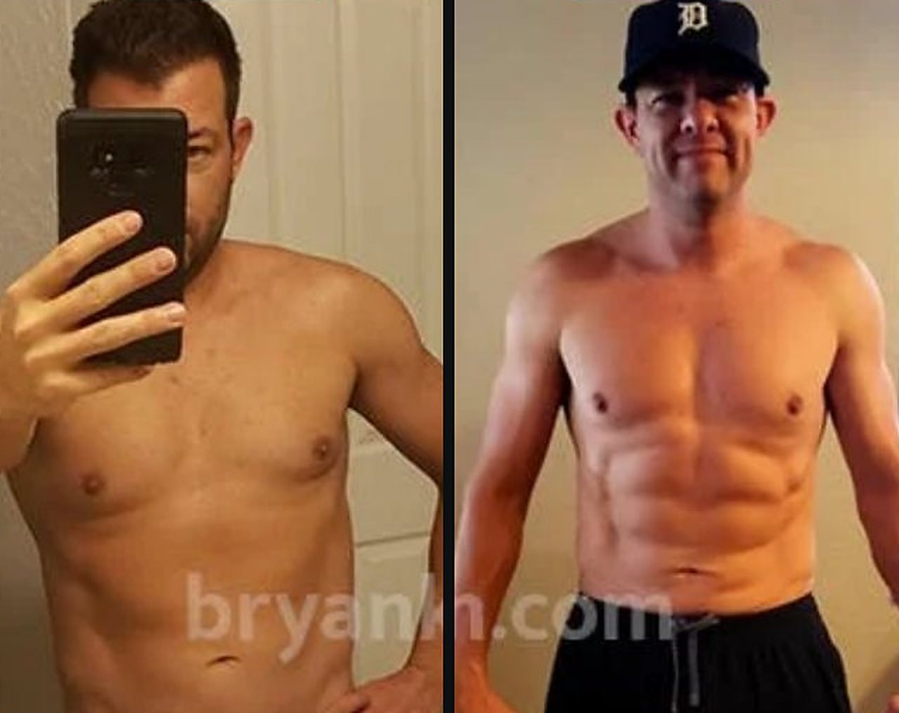 Tim Dunn before and after coaching with Bryan Krahn