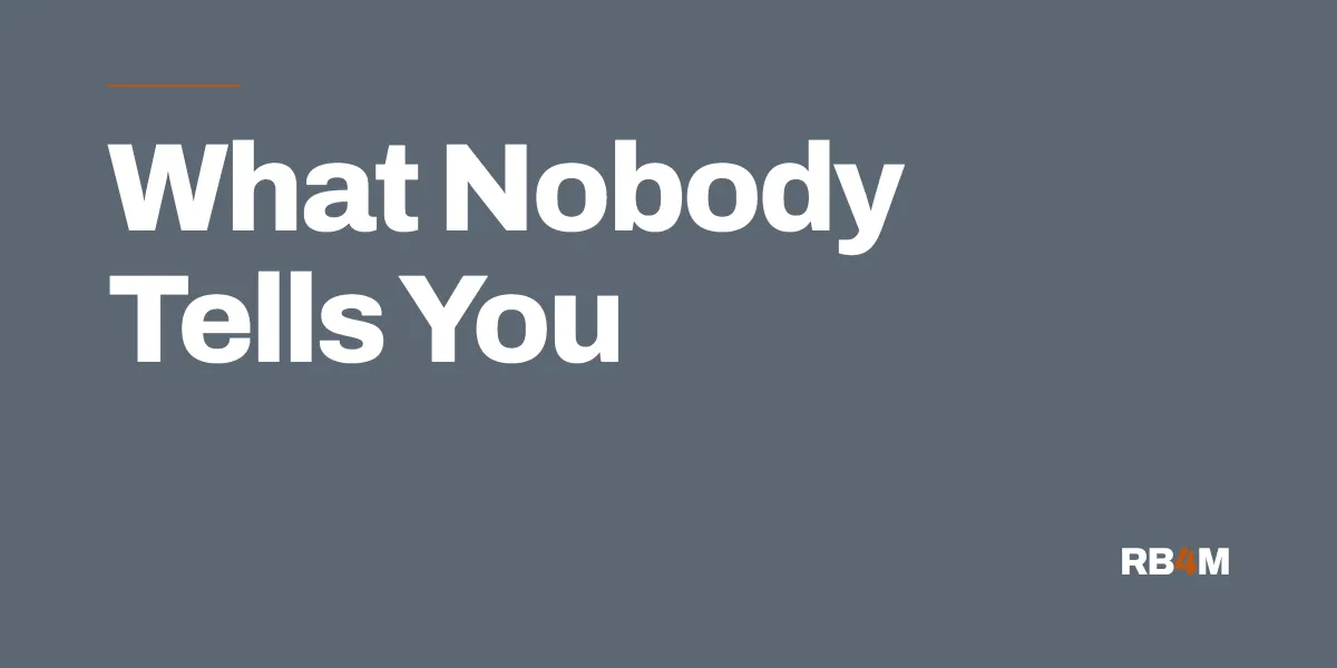 RB4M blog cover: What Nobody Tells You About Saving Your Marriage.