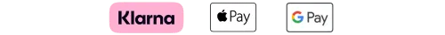 alt="klarna, apple pay, google pay"