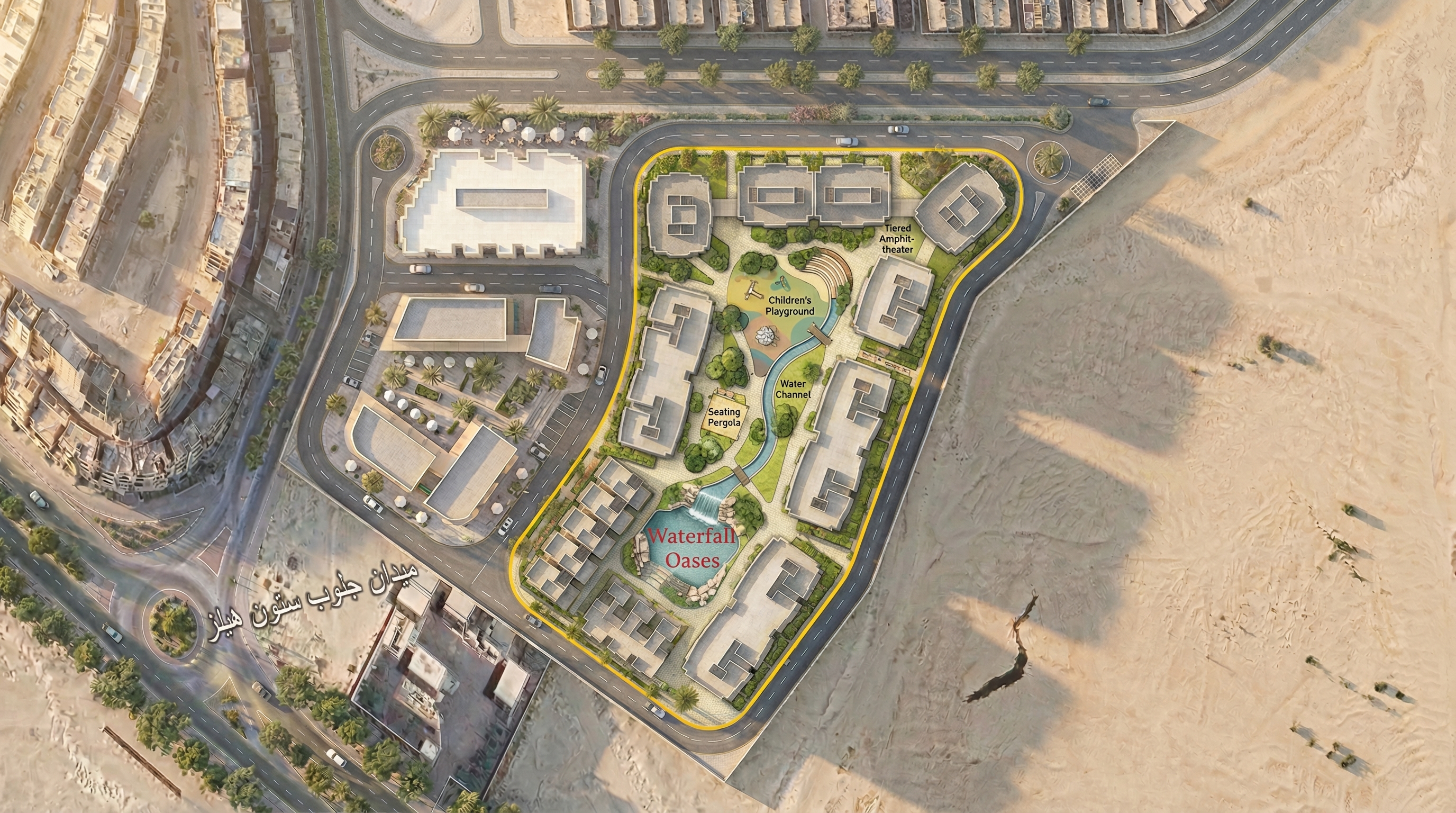 Project Masterplan aerial view