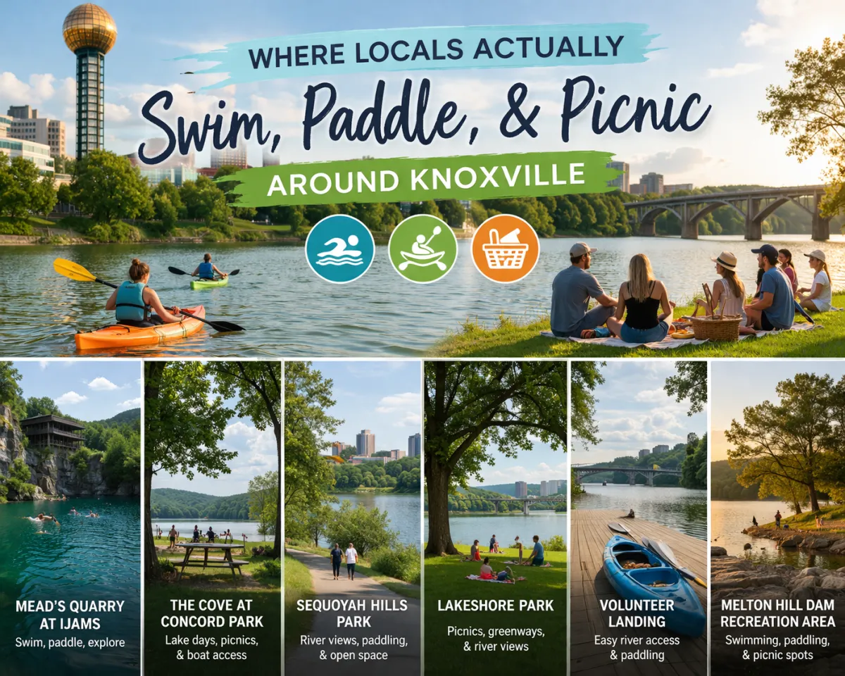 Where Locals Actually Swim, Paddle, and Picnic Around Knoxville