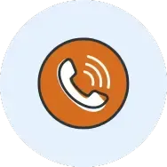 orange phone icon