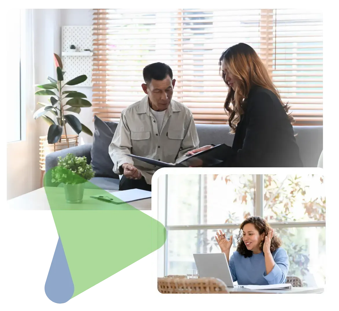 Health insurance agents with clients