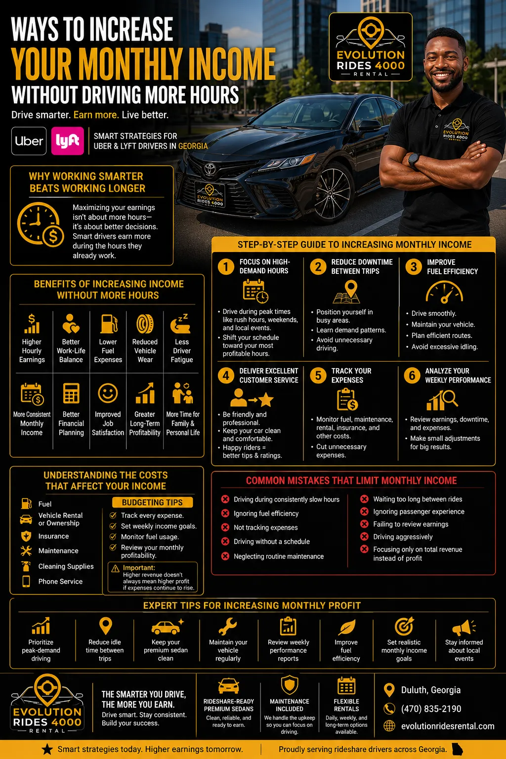 Ways to Increase Your Monthly Income Without Driving More Hours