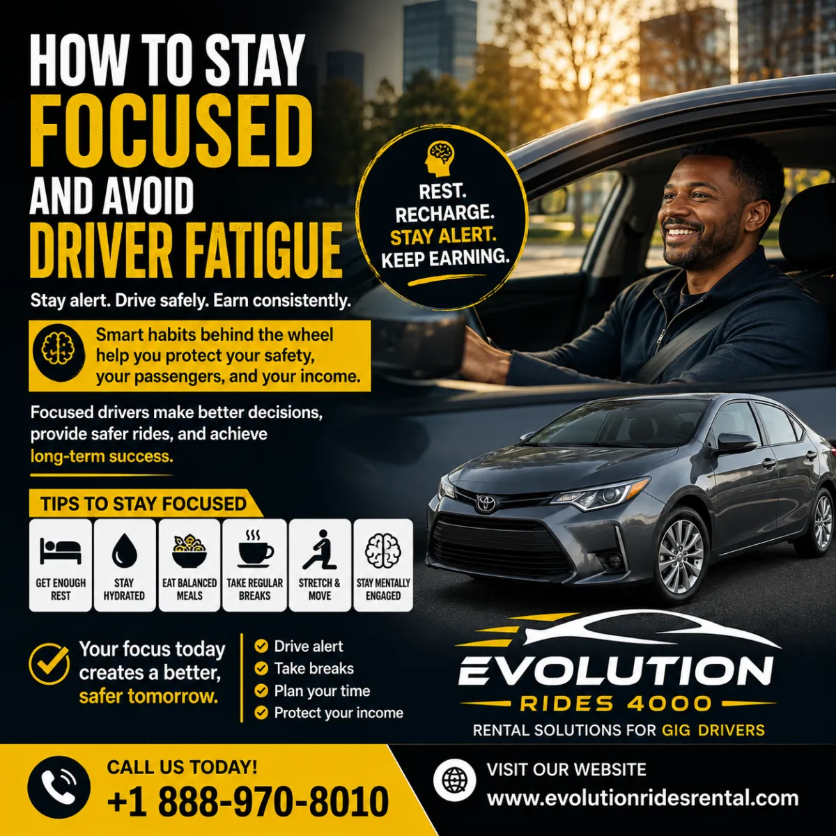 How to Stay Focused and Avoid Driver Fatigue
