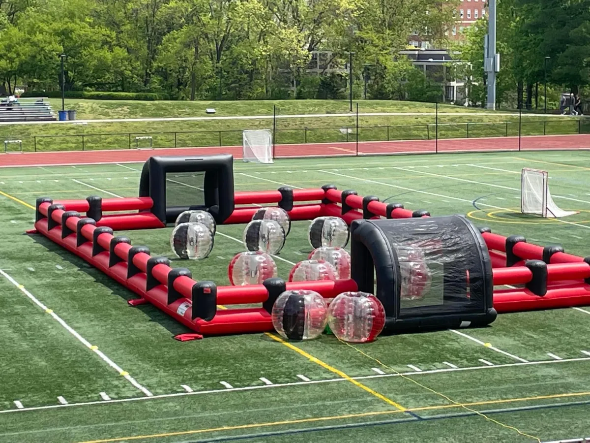 a football field with the words start written on it