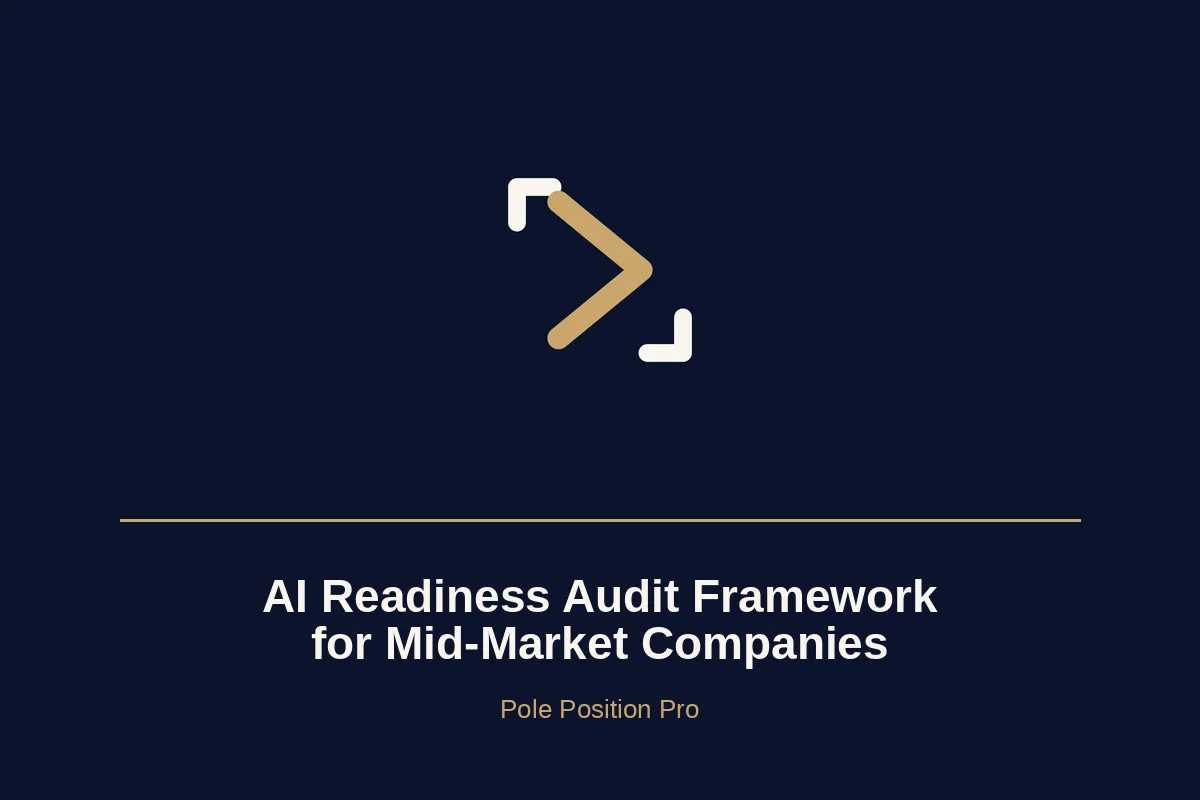 AI Readiness Audit Framework for Mid-Market Companies — Pole Position Pro