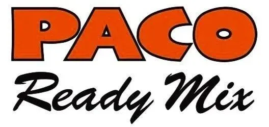 Paco Ready Mix concrete delivery company logo. Serving all of Los Angeles.