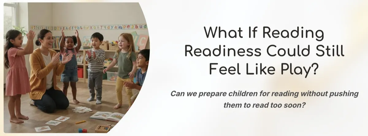 Preschool children learning early reading skills through music and play