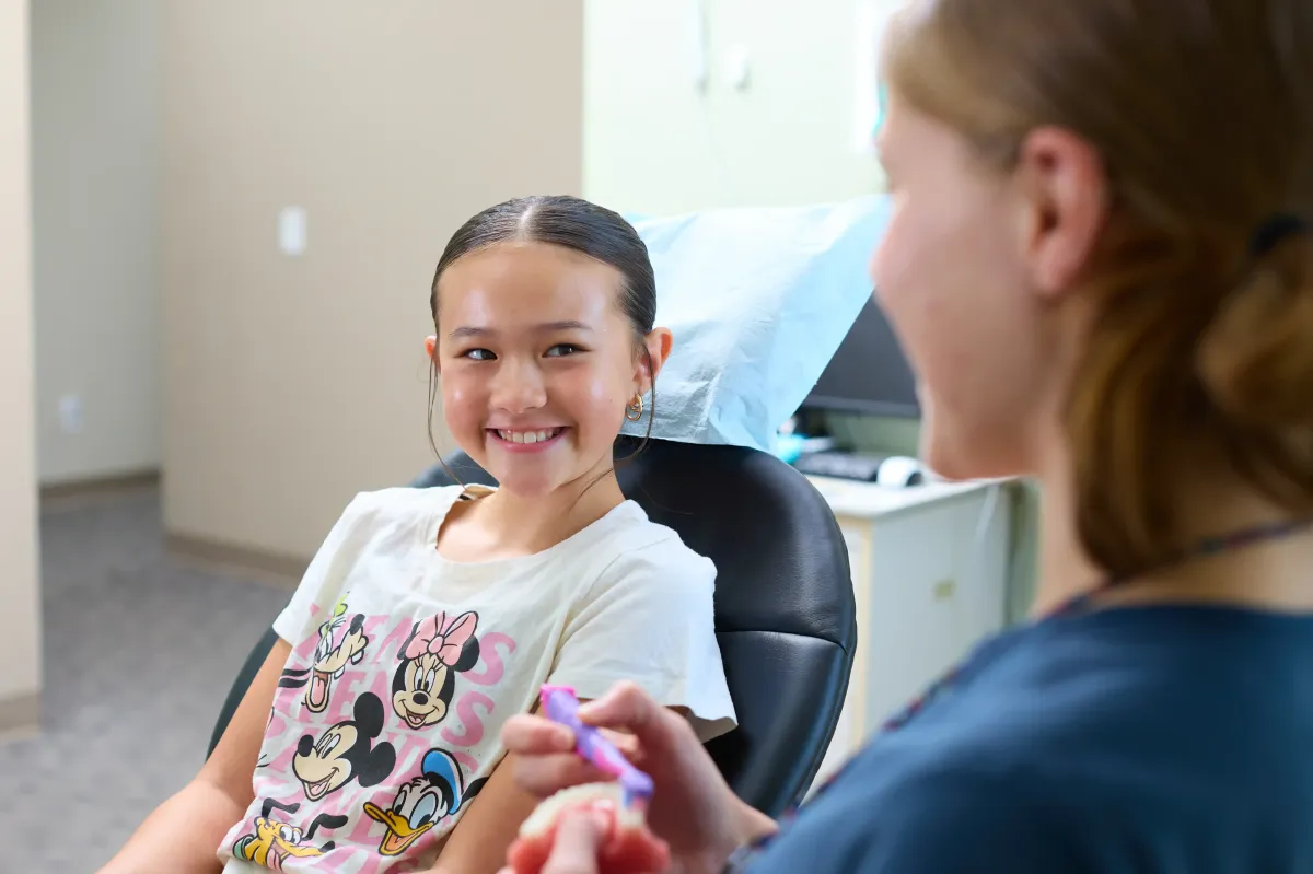 Dr. Cyndi Blalock gentle pediatric dental and airway assessment for an infant in St. Peters MO