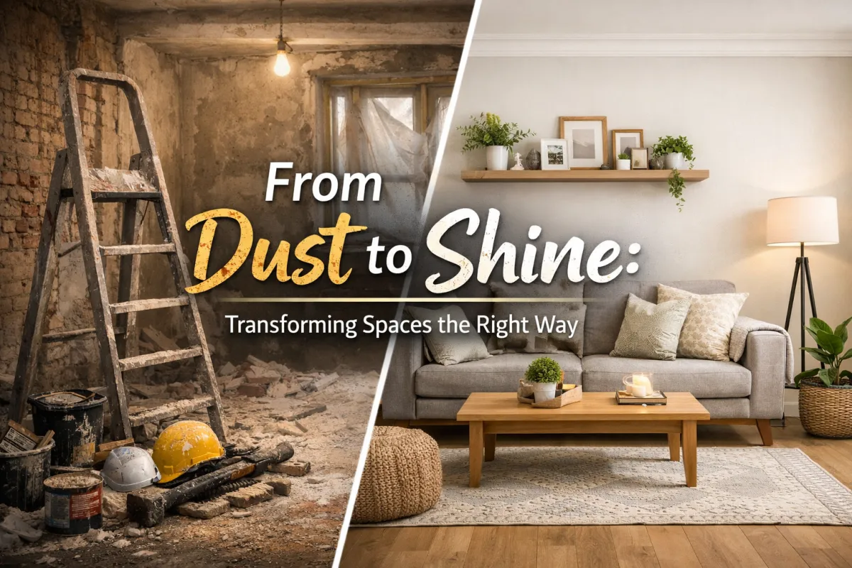 From Dust to Shine: Transforming Spaces the Right Way