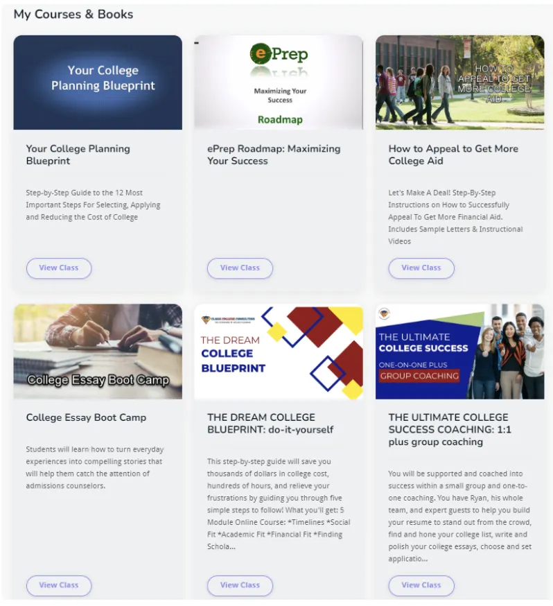 Peek Inside: College Planning Courses