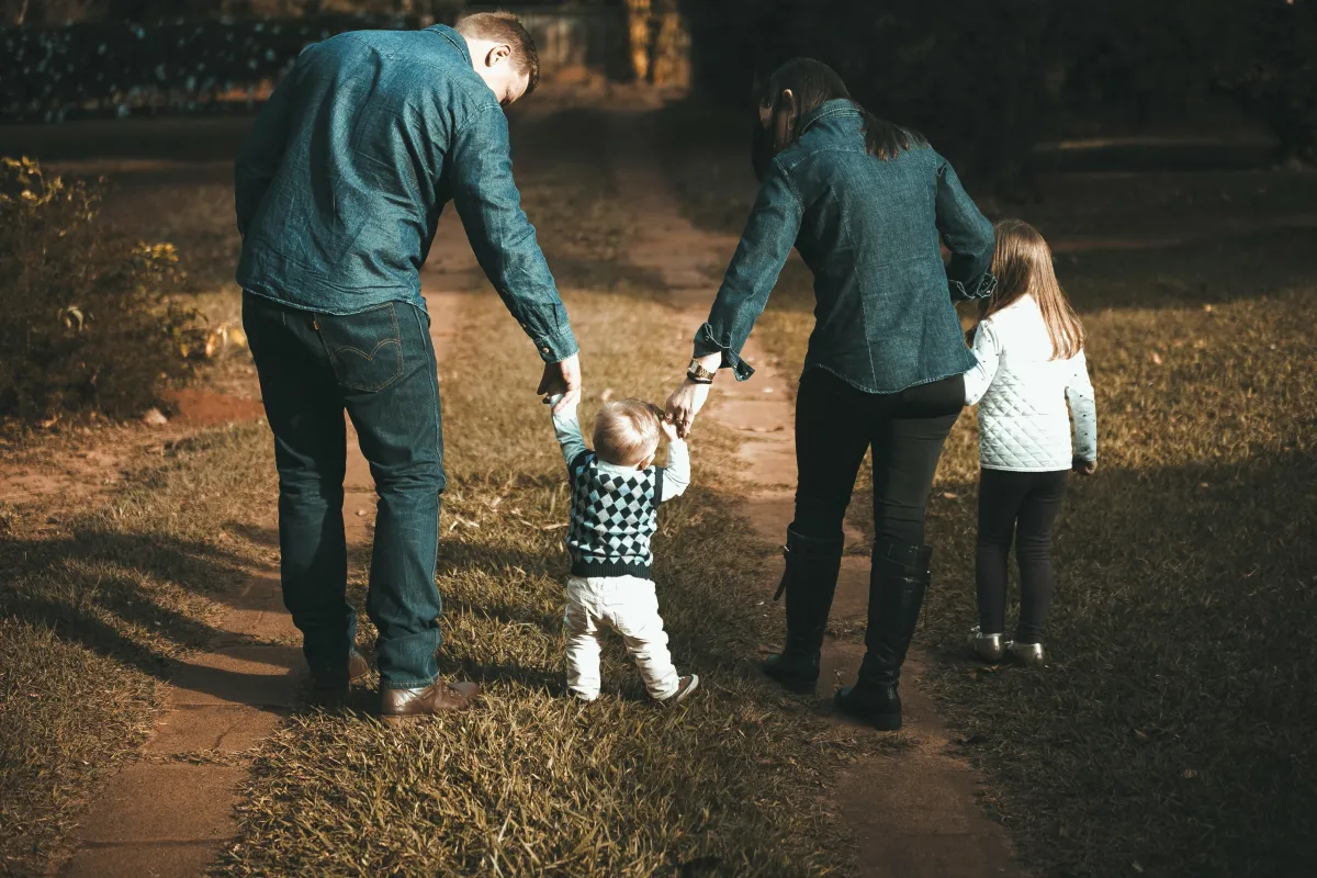 Happy family protected by life insurance coverage