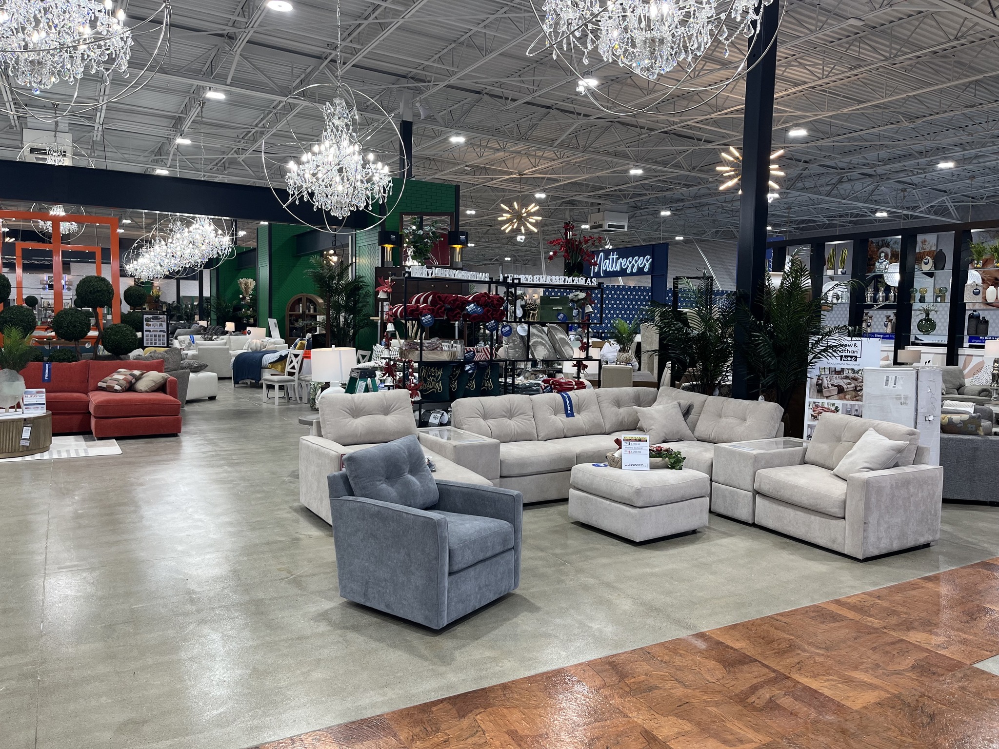 Interior of the American History Rotunda in the Buffalo Pacific prototype, featuring an enlarged $50 US Gold Coin emblem on the floor, a large American flag mural, and classical columns, representing the company’s dedication to honoring national history.