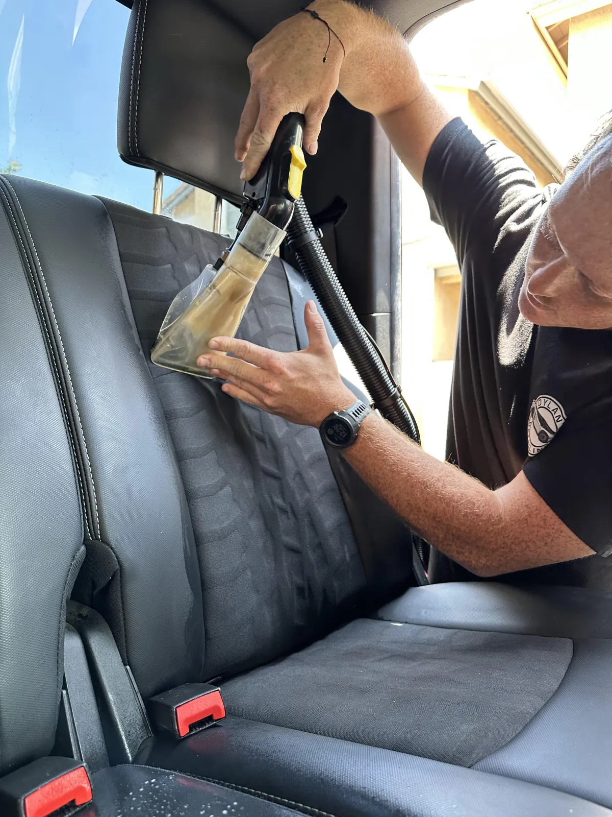Car Seat Shampoo Cleaning