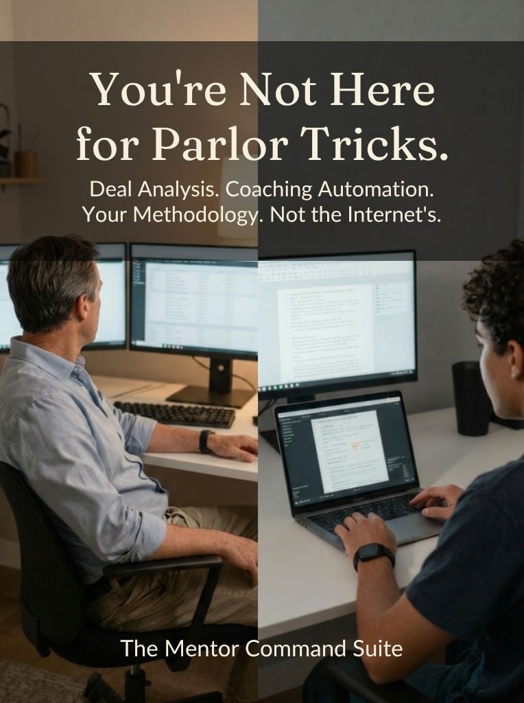 investor coach and student analyzing