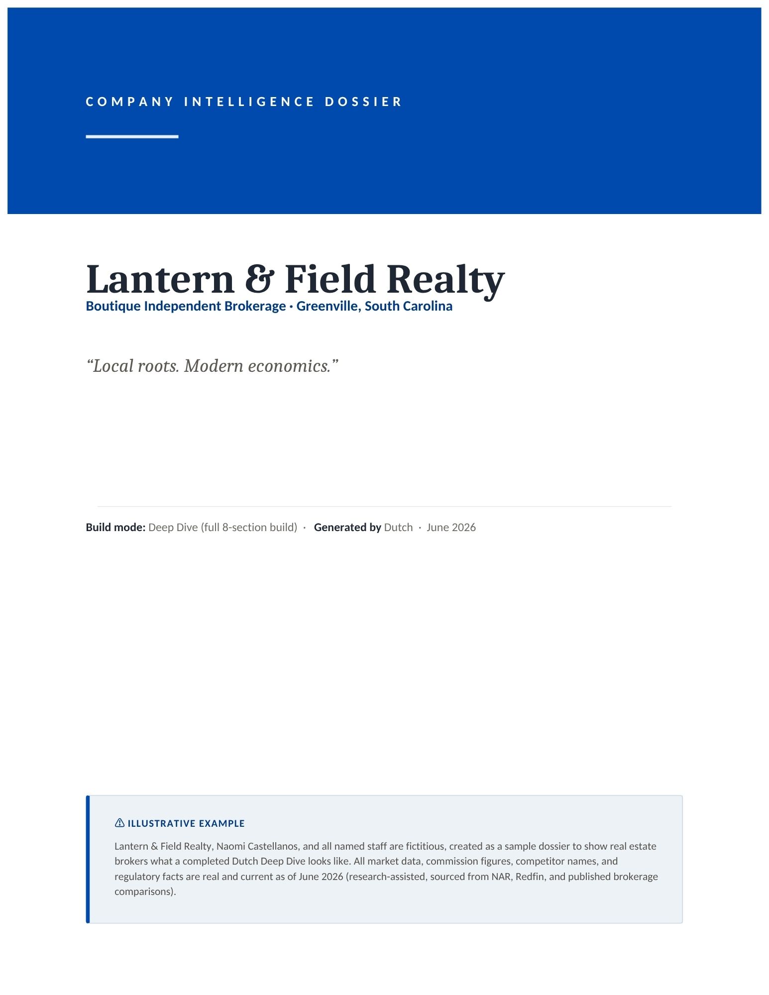 broker lantern and field realty dossier