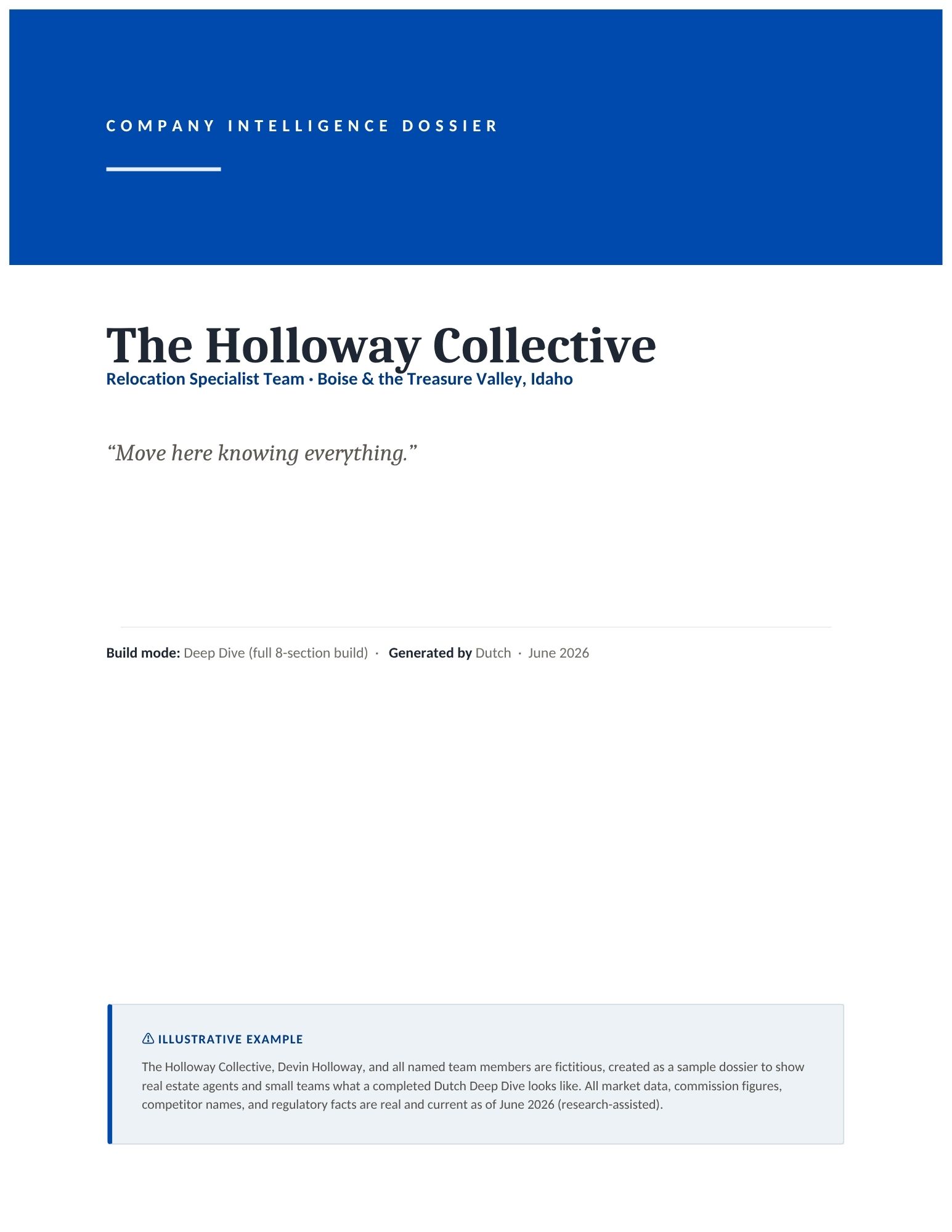 agent the holloway collective dossier