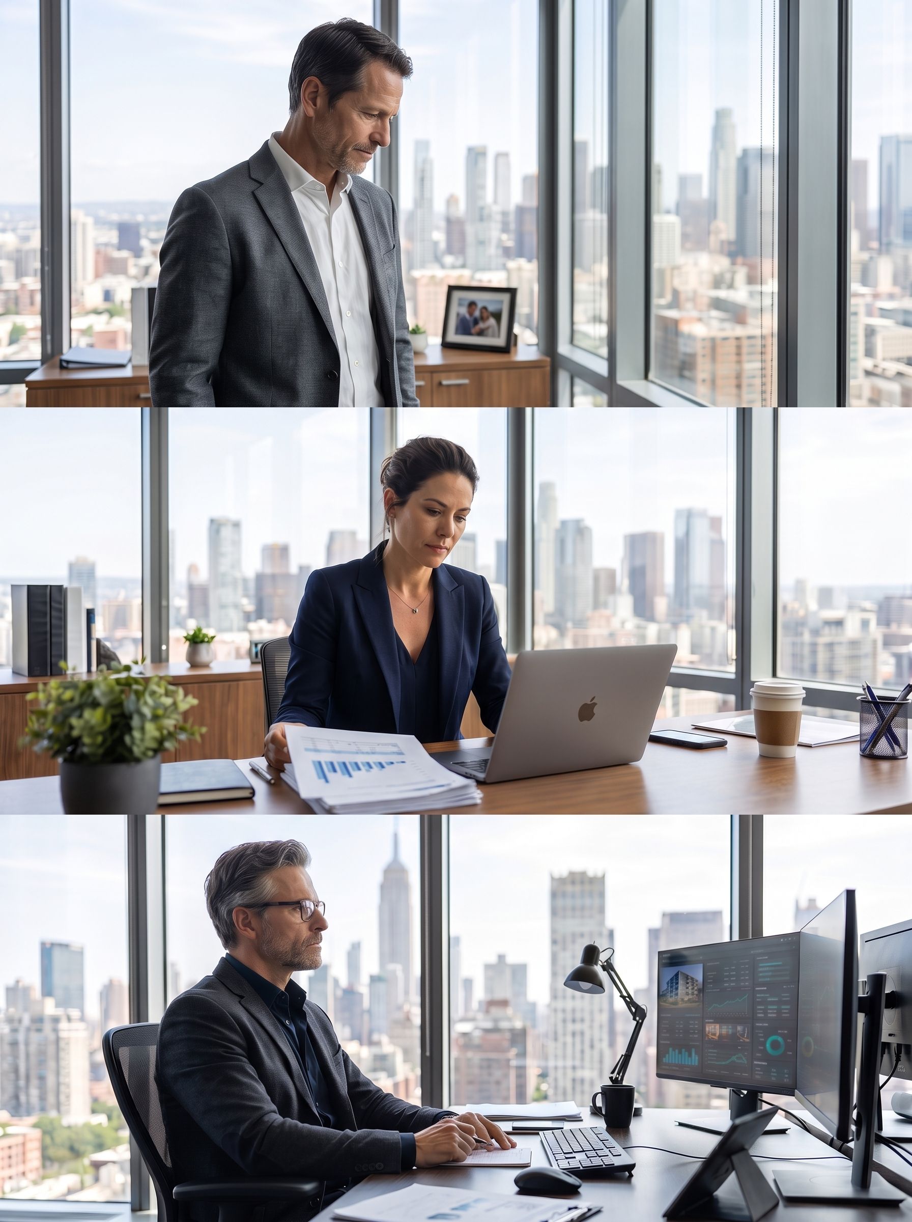 a broker, agent, and investor hard at work