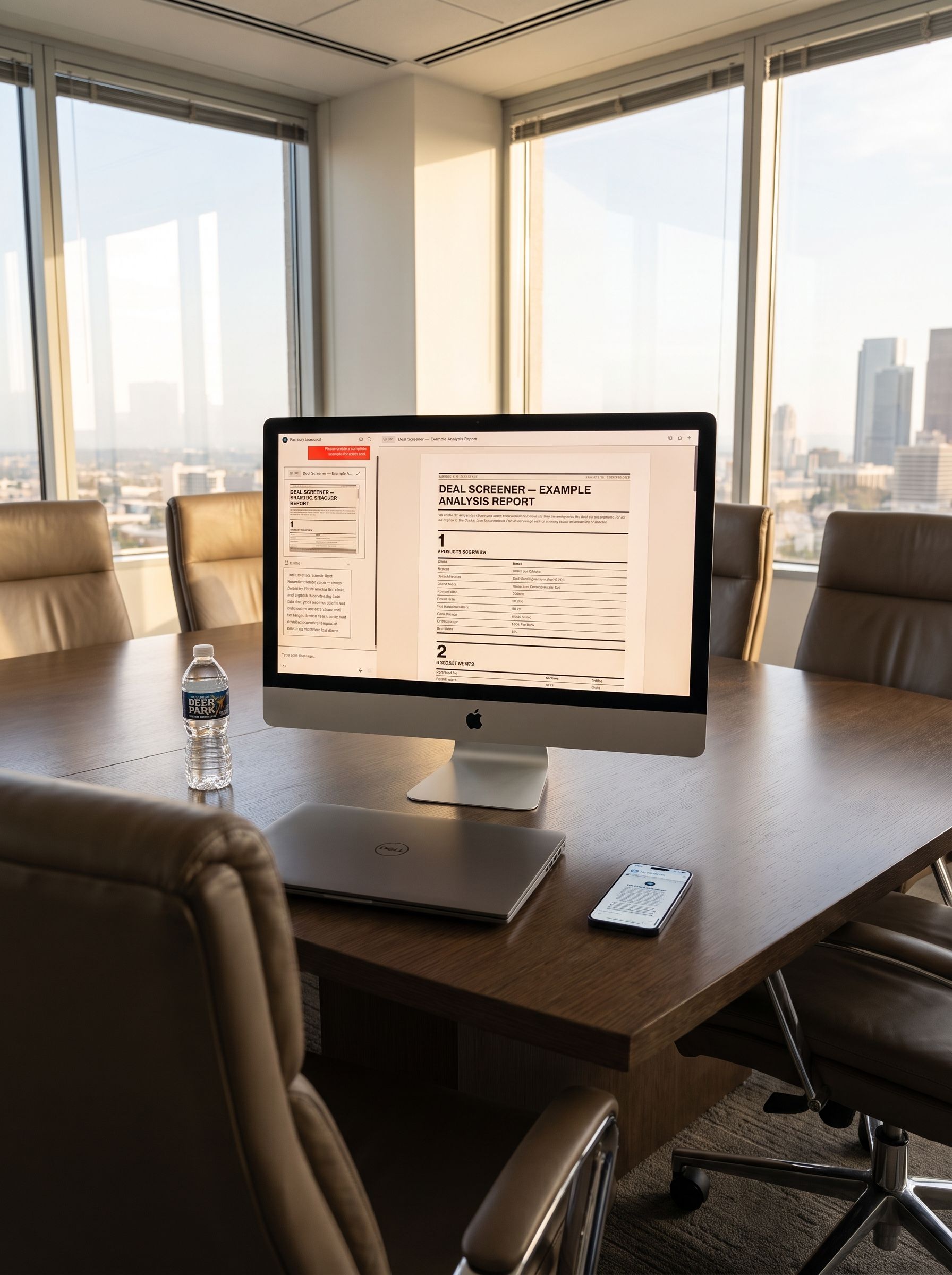 deal screener custom gpt on laptop and cell phone