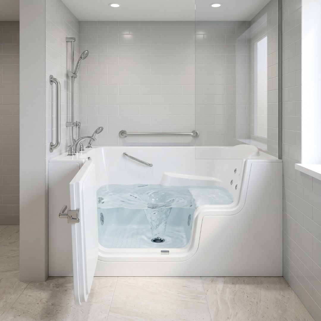 Local Fast-Drain Walk-In Tub Systems