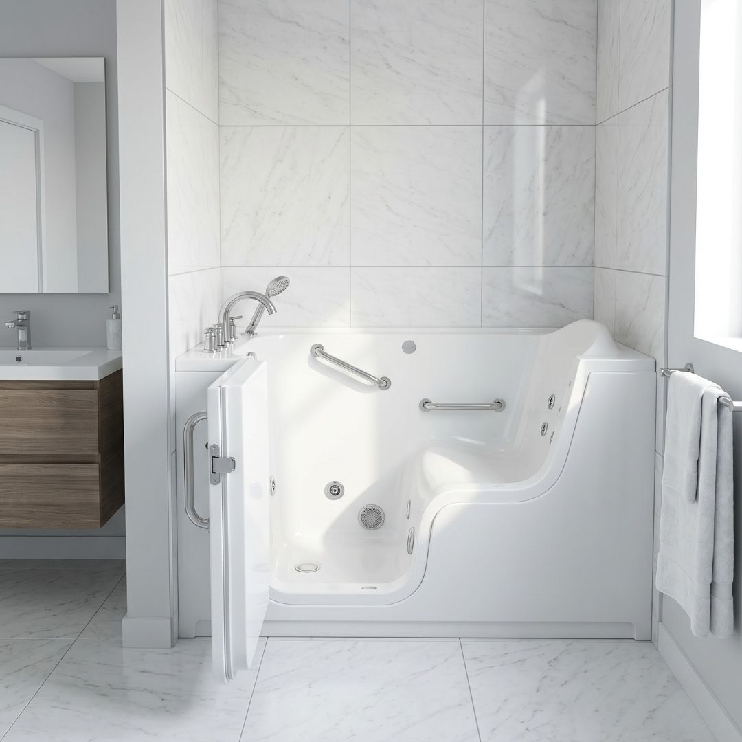 Sacramento Fast-Drain Walk-In Tub Systems