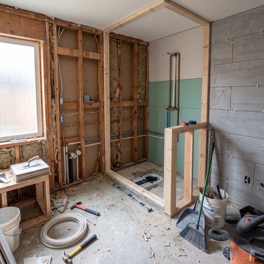 Local Complete Bathroom Demolition & Reconstruction
