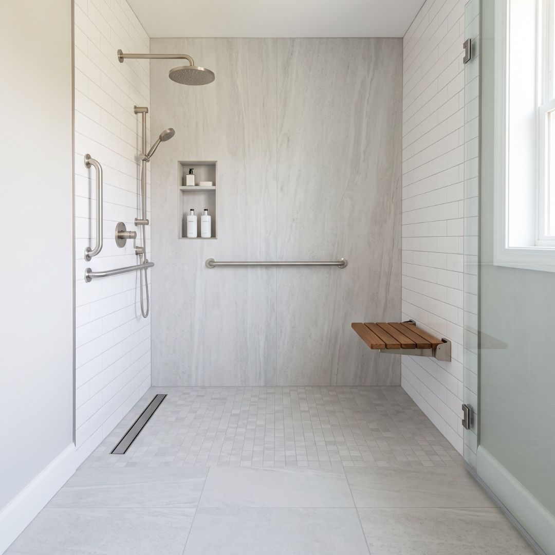 Local Roll-In Shower Installation