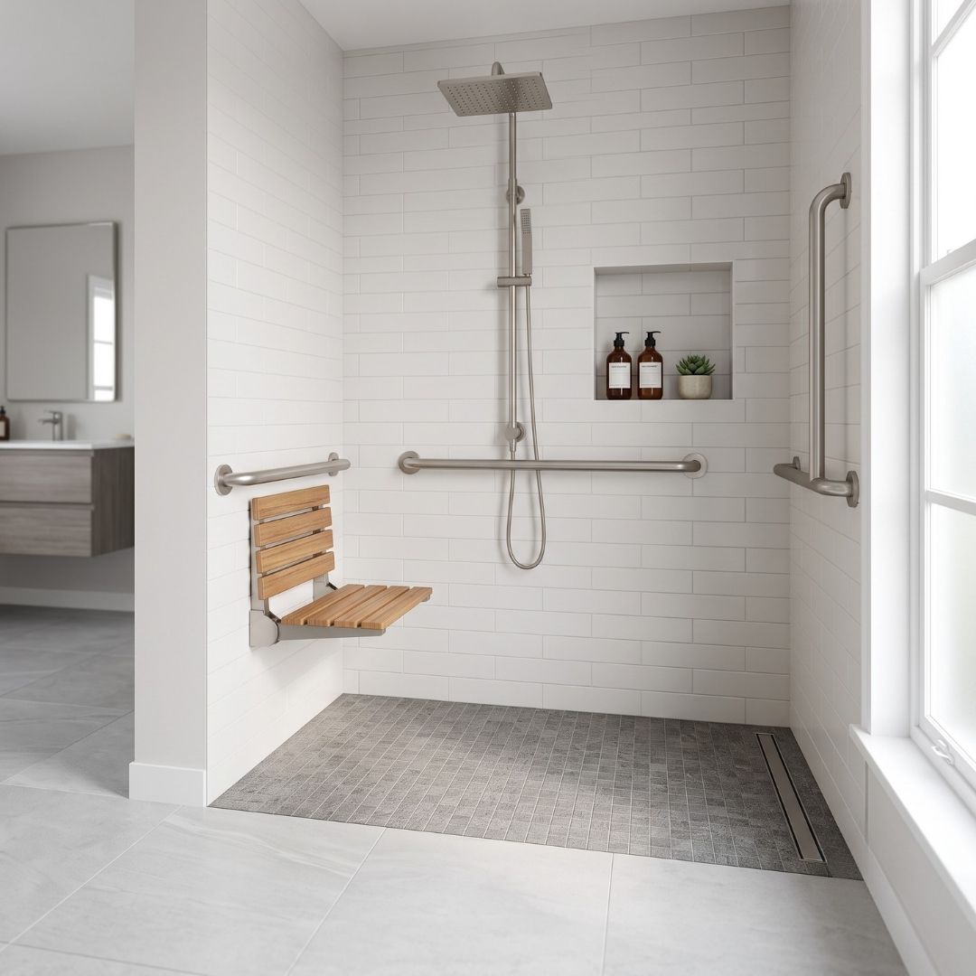 Sacramento Roll-In Shower Installation