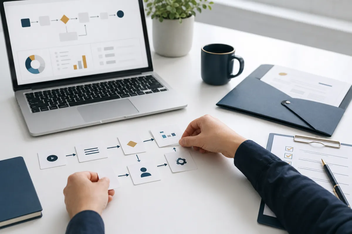 Professional organizing workflow processes, documentation, and implementation tools