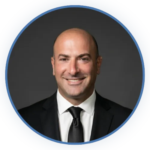 Michael Danis consulting with a senior client