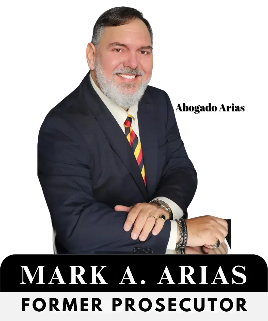 Portrait of the lead attorney, confident Hispanic male, professional studio photo