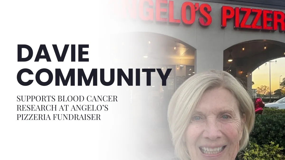Angelo’s Pizzeria Davie Fundraiser for Blood Cancer Research Near NSU
