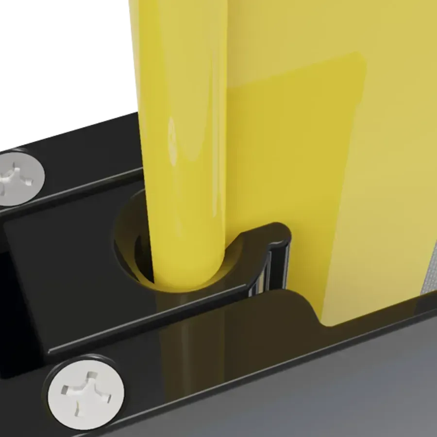 Keder retainer edge on One-Track motorized screen