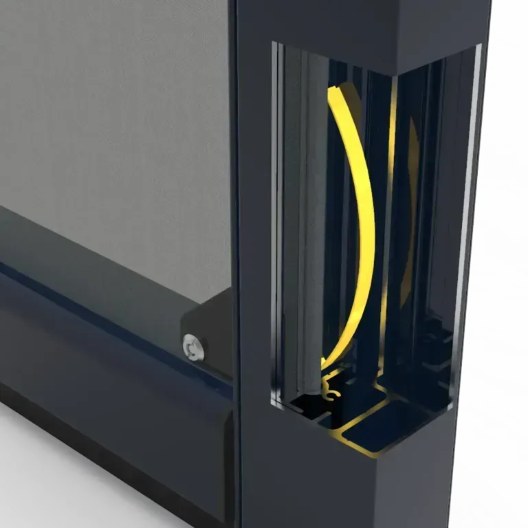 One-Track quiet spring tensioning system for silent operation