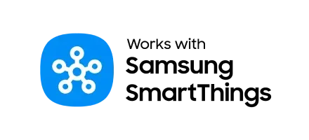 Works with Samsung SmartThings logo