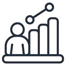 Growth chart icon representing YodersUpNorth serving Northern Michigan since 2021