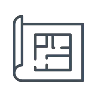 Estate-level design and blueprint icon for Old Mission Peninsula homes