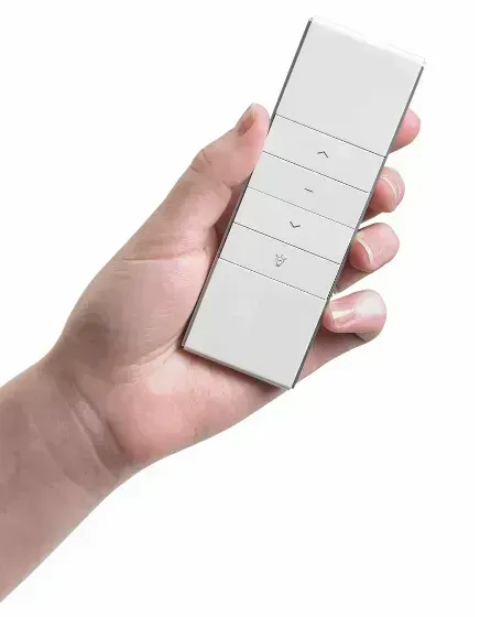 Handheld wireless remote for motorized awning control