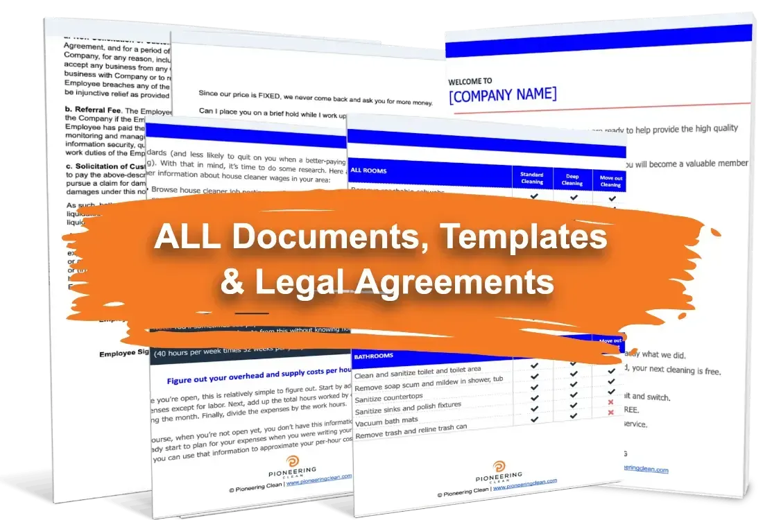 Legal agreements documents bundle