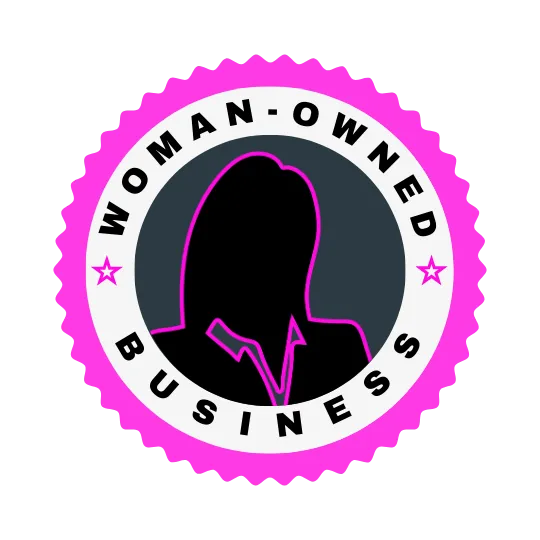 Badge icon reading “Woman-Owned Business” emphasizing Cu Solutions’ woman-led home services company in Colorado.