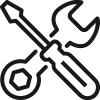 Tools icon representing Step 5 install improvements in the Colorado Home Energy Rebate process with Cu Solutions in Denver